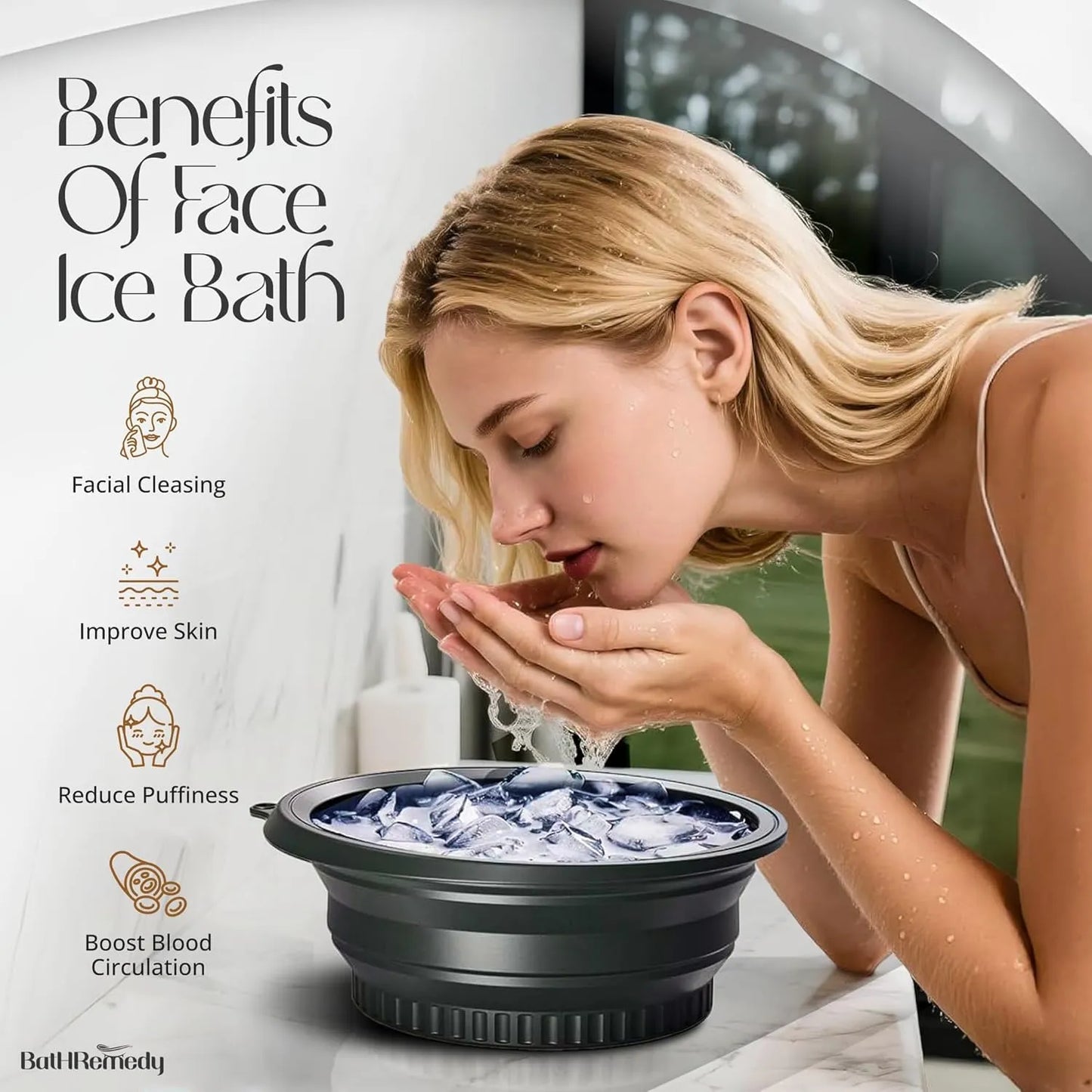 Silicone Ice Face Bowl